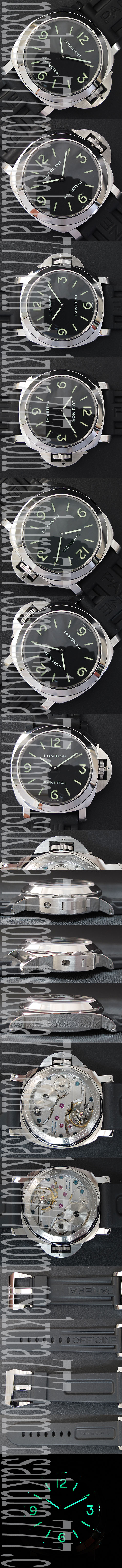 出来栄えの良いPANERAI ルミノール マリーナ PAM000 コピー時計 Asian Unitas 6497搭載 手巻き ラバーベルト