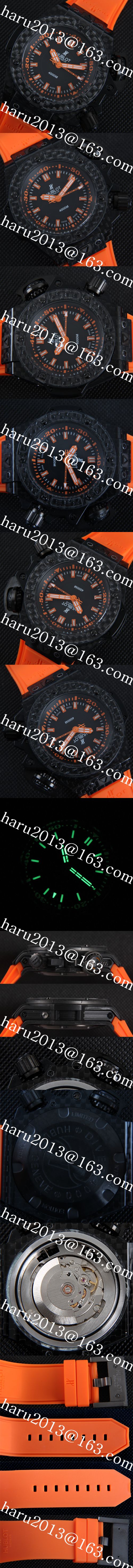 スーパーコピー時計 ウブロ HUBLOT キングパワー オーシャノグラフィック 4000, Asian ETA 2824 自動巻き チタン スーパールミナンス(夜光)