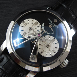 【腕時計おすすめ】パテック フィリップコピー時計：デュアルタイム　パワー リザーブ Asian 21600振動